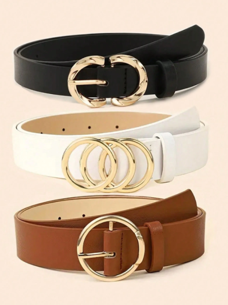 حزام خصر بسيط وعملي للنساء، حزام كلاسيكي للبنطلونات والفساتين